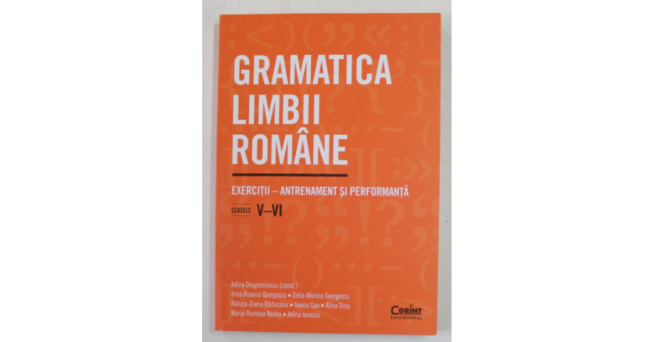 Gramatica Limbii Romane Exercitii Antrenament Si Performanta