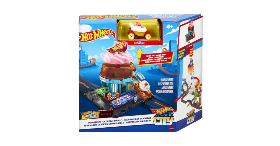 Hot Wheels City Gelateria Mattel Set De Joaca Cu Masina Ani