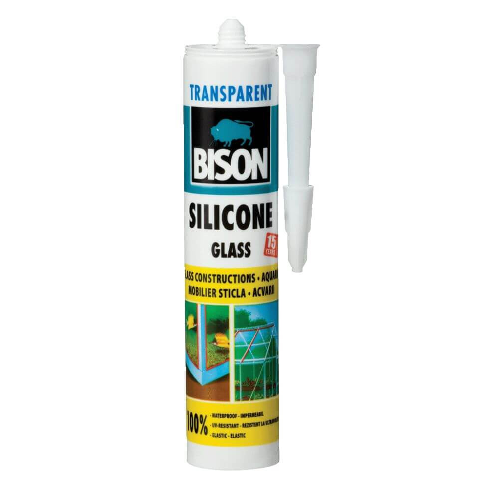 Silicon Sticla Bison 280 Ml Transparent Mastic Etanseizant Ideal