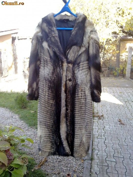 haina de blana naturala lup siberian | arhiva Okazii.ro