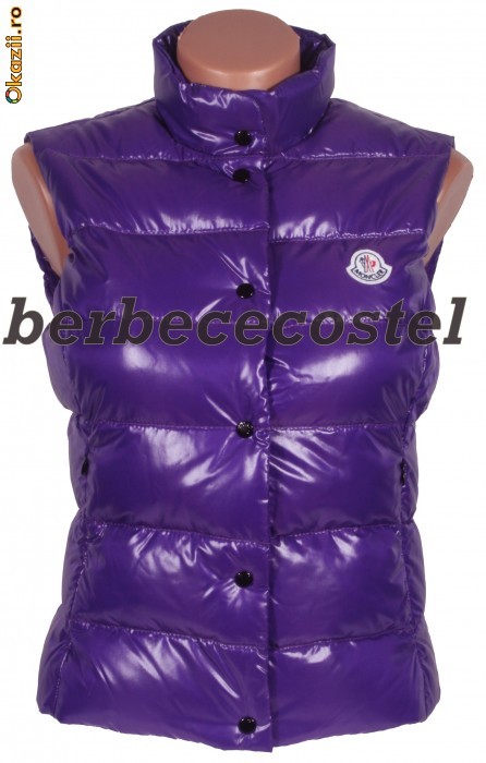 NOU - Vesta MONCLER cu nasturi -culoare purpurie - | arhiva Okazii.ro