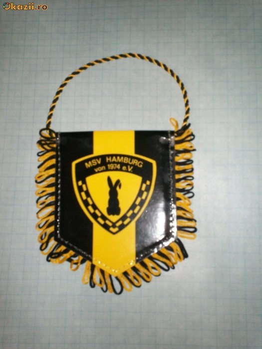 Classic Vintage Msv Duisburg - Grand Drapeau De Football