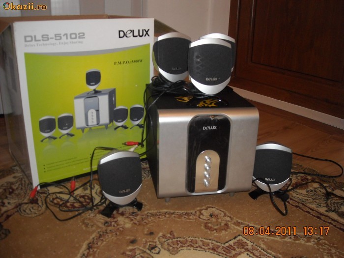 sistem audio DELUX----5.1-----pclaptop..dvd tvsistem