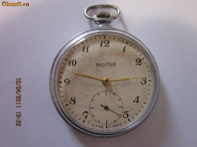 Ceas de buzunar vechi rusesc "Molnija" | arhiva Okazii.ro