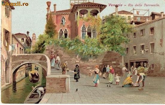 T FOTO 70 Romantica Venezia Rio delle Torreselle antebelica