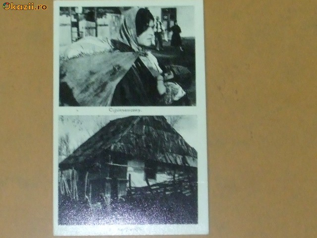 Carte Postala 2 imagini tiganca si casa din Carpati | Okazii.ro