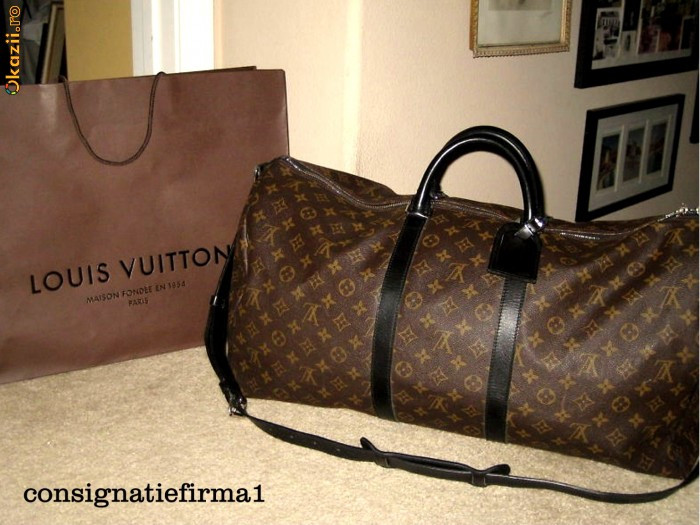 Louis Vuitton Keepall 55 Macassar original!(geanta voiaj)gucci,armani |  arhiva Okazii.ro