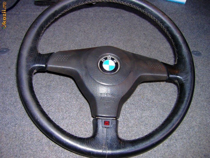 Volan BMW E34,E36 model deosebit ,PIELE!!! | arhiva Okazii.ro