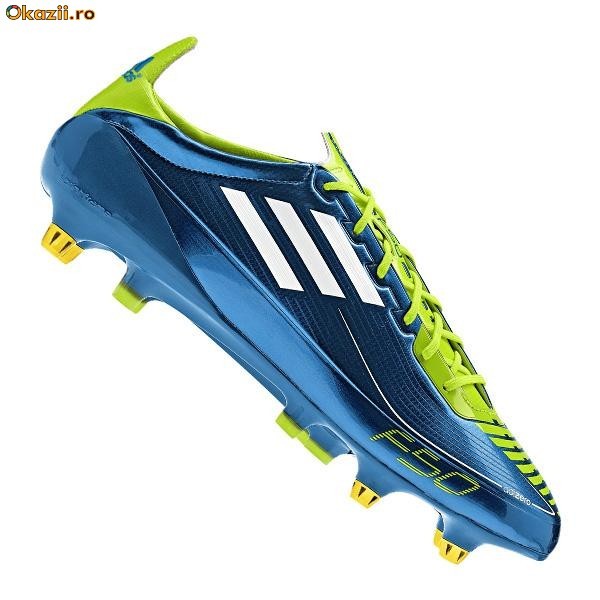 GHETE FOTBAL Adidas F50 ADIZERO XTRX SG albastru/alb/verde | arhiva  Okazii.ro