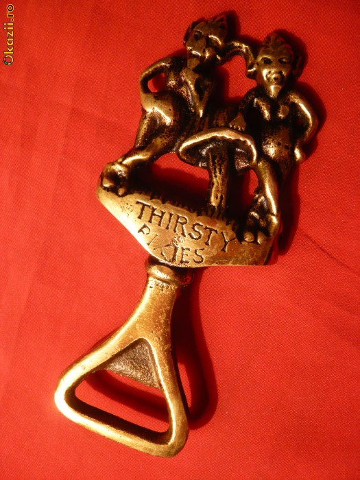 Desfacator de Capace Bere din bronz cu Spiridusi | Okazii.ro