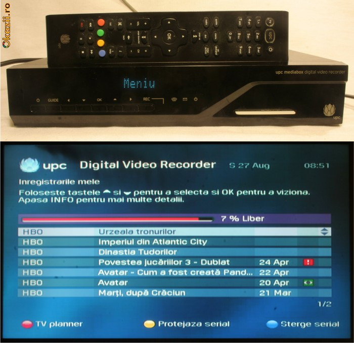 wedstrijd Doe herleven Aggregaat Mediabox UPC DVR - Digital Video Recorder (cu HDD) DCI6221UPC by Thomson |  arhiva Okazii.ro