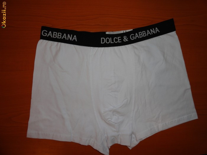 Boxeri barbati Bumbac 100% DOLCE GABBANA Chiloti barbatesti Dolce Gabbana  Lenjerie Intima for man albi Made in Italia Ieftin Okazie Model Nou