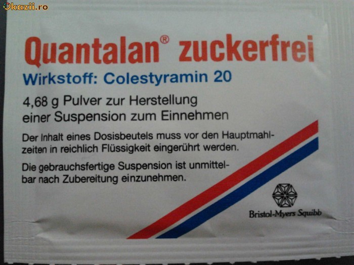 Quantalan, Colestyramin, Questran arhiva Okazii.ro
