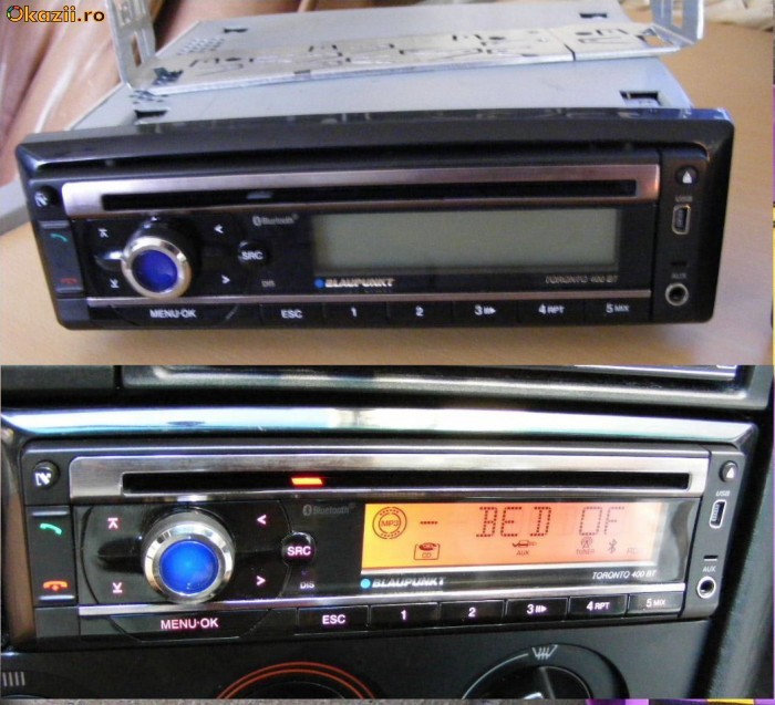 BLAUPUNKT TORONTO 400BT -- Bluetooth , port Usb , Aux in ,Display  VarioColour | arhiva Okazii.ro