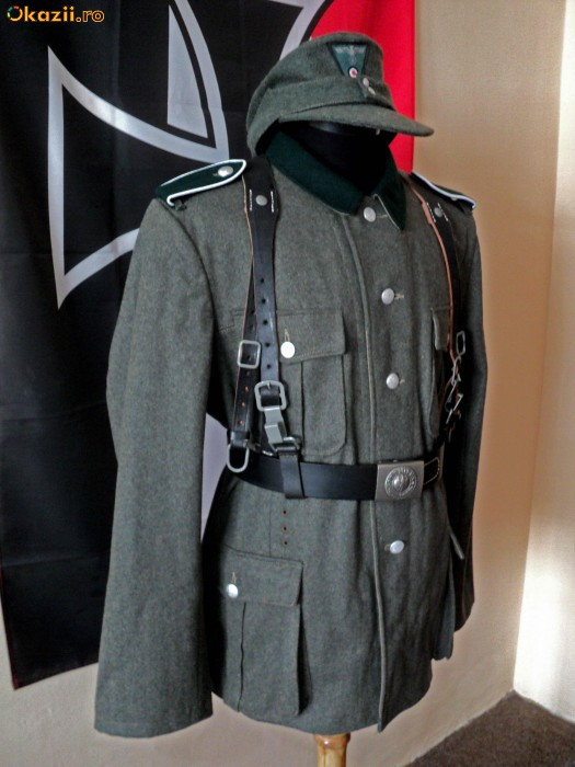 Uniforma militara germana M36 Wehrmacht WW2 (reproducere) | arhiva Okazii.ro