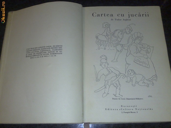 Cartea Cu Jucarii Tudor Arghezi Tudor Arghezi - Cartea cu jucarii - 1931 - prima editie | arhiva Okazii.ro