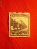 Serie- 100 Ani -Caile Ferate Germane 1935 ,val.25 Pf albastra