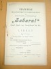 Statut Societate Cooperativa SABARUL 1907, Tg Jiu, Gorj, Ilfov, Editie Princeps, Carte Bibliofilie, 24 pagini