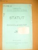 Statut lucratori incaltaminte Buc. 1905