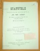 Statut Soc. ajutor ,,A.T. LAURIAN&amp;quot; Buc. 1908