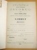 Statut Banca ,, Isvorul&amp;quot; T. Severin 1904