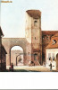 Carte postala ilustrata Poarta Lesurilor - Sibiu, dinspre oras