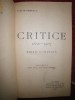 Titu Maiorescu, Critice, 3 volume, 1915