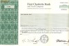 594 Actiuni -FIRST CHARLOTTE BANK -seria 1451
