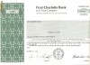 597 Actiuni -FIRST CHARLOTTE BANK -seria 1269