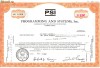 721 Actiuni -Programming and Systems, Inc. -seria NU 14100
