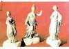 CP187-27 Constanta -Statuiete tip Tanagra -carte postala necirculata