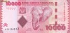 Bancnota Tanzania 10.000 Shilingi (2010) - P44a UNC ( vezi descriere )