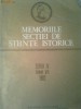 MEMORIILE SECTIILOR DE STIINTE ISTORICE ( seria IV ~ tomul VII )