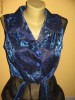 Bolero Dama Ocazie Albastru Electric L/XL (XXL) 95cm Nasturi