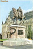 CP196-46 Iasi. Statuia lui Stefan cel Mare, de E.Fremier -scrisa -carte postala, necirculata -starea care se vede