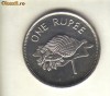 Bnk mnd Seychelles 1 rupie 1992 , fauna marina , unc, Africa