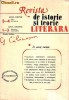 Revista de istorie si teorie literara