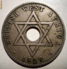 E.272 AFRICA DE VEST COLONIE BRITANICA BRITISH WEST AFRICA 1 PENNY 1929 RARA, Cupru-Nichel