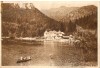 R-1070 Romania, RPR, Tusnad, vedere, barca pe lac, circulata