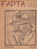 5 nr. Fapta - revista politica-sociala (1919,desene Iser,Tiberiu