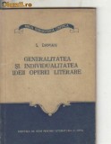 S Damian - Generalitatea si individualitatea ideii operei ...