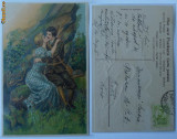 Cumpara ieftin Felicitare in relief , cromolitografie , circulata ,1905 , vanator