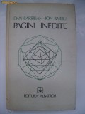 Dan Barbilian, Ion Barbu - Pagini inedite