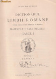 Dictionarul limbii romane Carol I (tomul I - 1913)