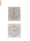 Medalie Botez Catolica 1935, Argint? Marturie Botez Veche, 18x22mm, AC 126