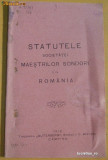 Statut-Soc. Maestrilor Sondori-Romania-1912