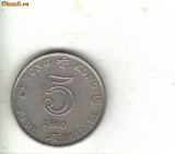 bnk mnd Hong Kong 5 $ 1980