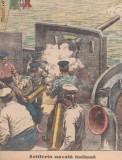 Ziarul Universul : artileria navala italiana (1915,gravura) ww1