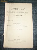 Statut-FORTUNE-Societate de Lozuri-Bucuresti-1888