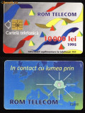 Cartela telefonica desen abstrac, 10000 Lei,1995